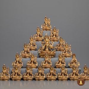 21 Tara Goddess Statue Collection - handgemaakt, 24-karaats goud verguld, boeddhistisch altaar, meditatie, yoga, tantrische leer, verschillende iconografieën
