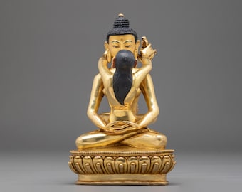 Samantabhadra Yab Yum Statue | The Sacred Embodiment of Primordial Enlightenment | Altar Home Decor
