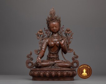 銅製の白ターラ像：チベット仏教の神 - Etsy 日本