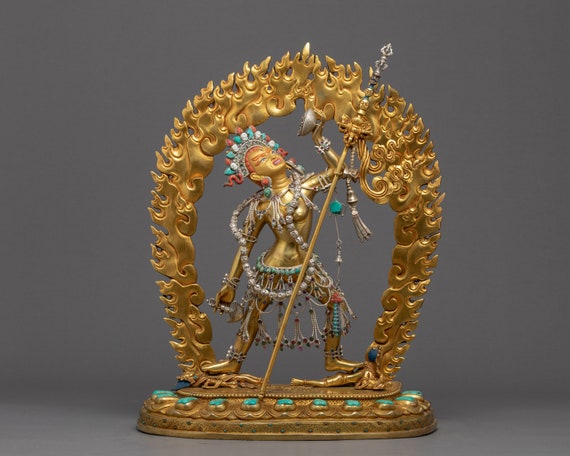 【肉筆画 手描き仏画】バジュラヨーギニー Vajrayogini ヨギニ タンカ 肉筆画 手描き仏画】バジュラヨーギニー Vajrayogini ヨギニ タンカ