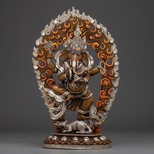 Ganesh, Remover of Obstacles | Handmade Nepali Hindu Deity Figurine for Meditation, Prosperity Blessings, and Traditional Worship Spaces