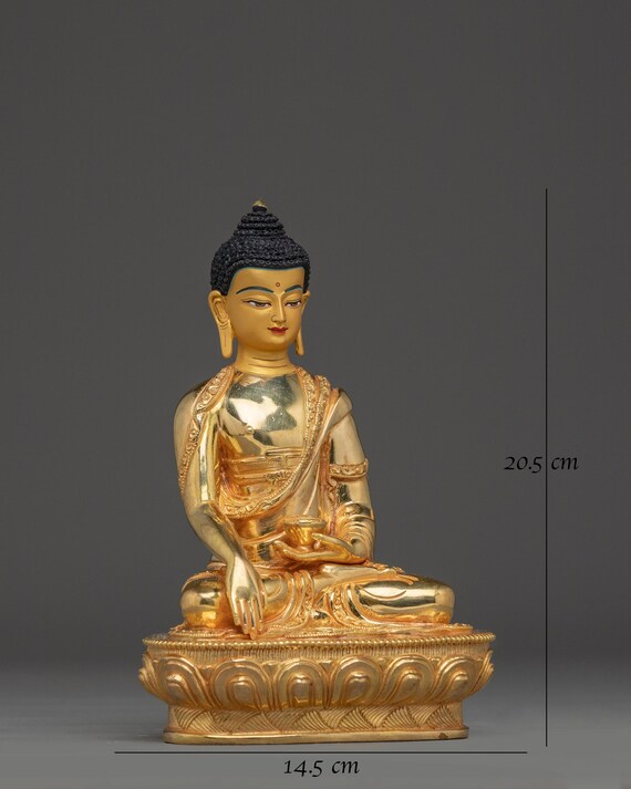 ヒマラヤの平和の象徴、釈迦牟尼仏｜蓮華坐像｜瞑想、祭壇、精神的な 