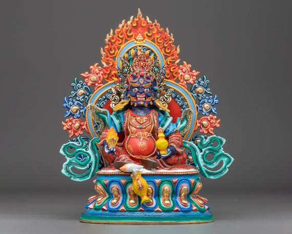 シャンロン・ドルジェ・ドゥドゥル像 - 金色銅製チベット仏教彫刻