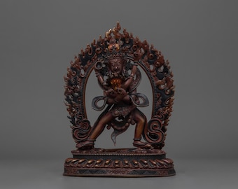 Escultura de Chakrasamvara con Consorte / La unión de la sabiduría y la compasión / Una poderosa deidad del budismo vajrayana / Ideal para la meditación