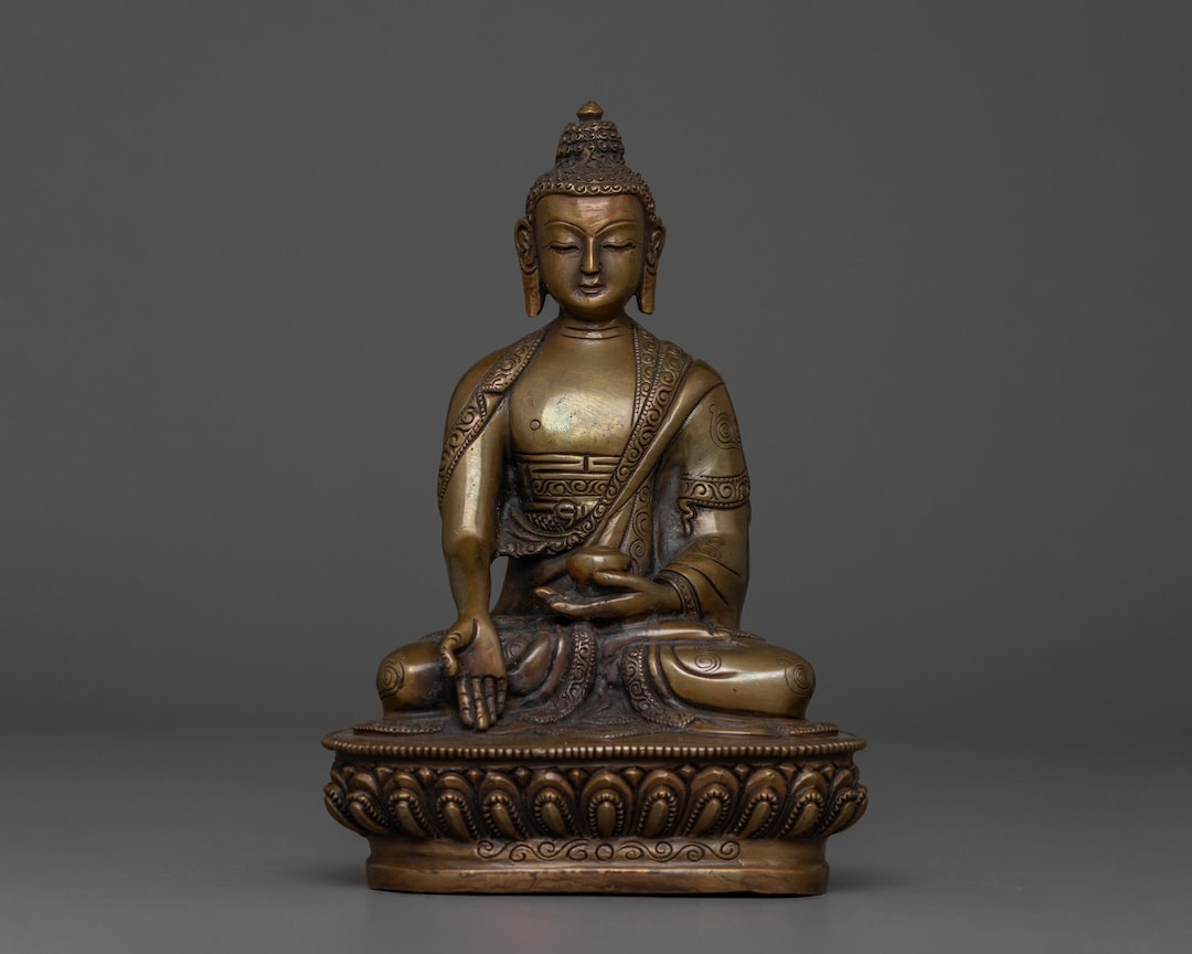 ラトナサンバヴァ仏像 | 南方仏 | 酸化銅 | 悟りを開いた聖なる神 芸術