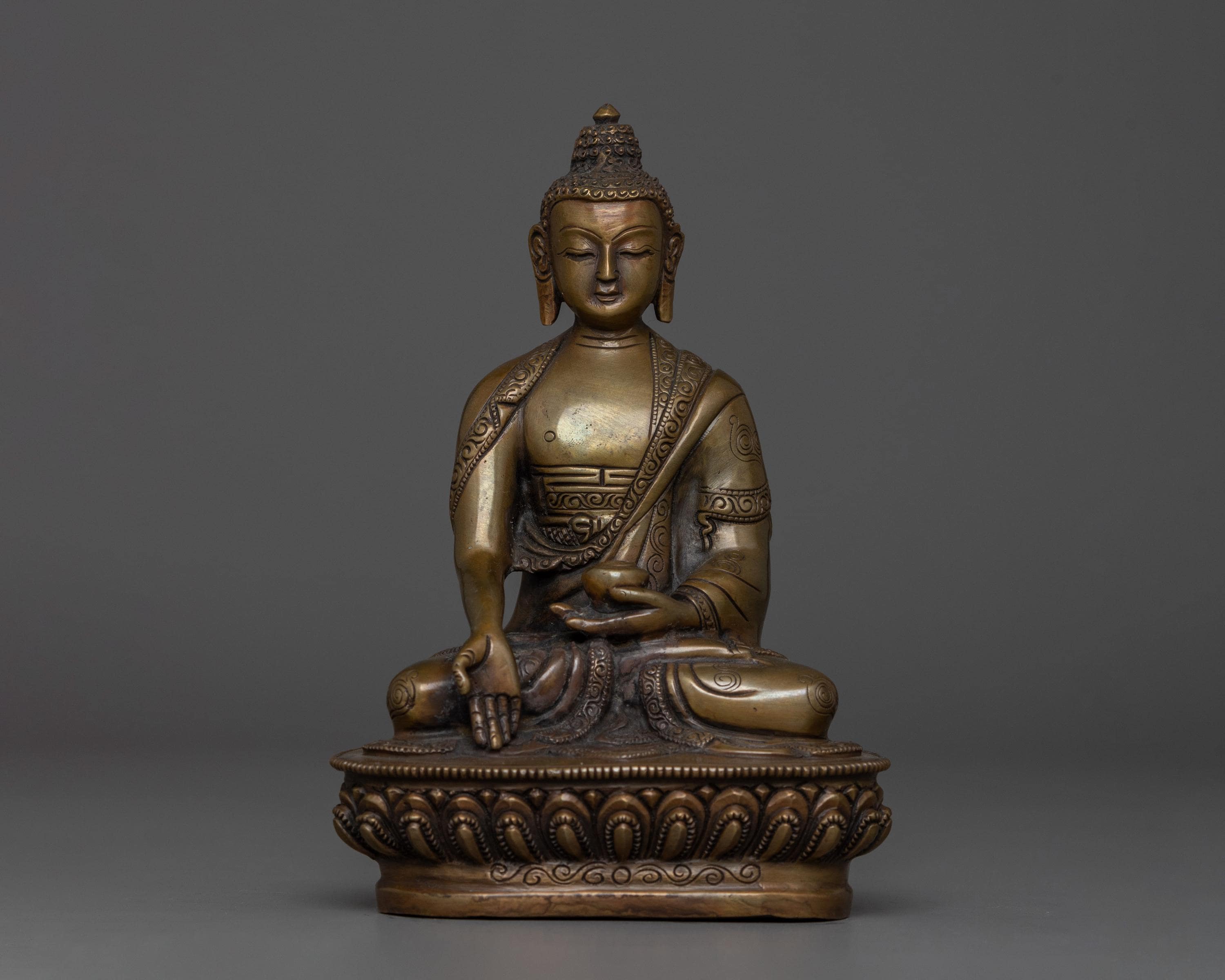 ラトナサンバヴァ仏像 | 南方仏 | 酸化銅 | 悟りを開いた聖なる神 芸術