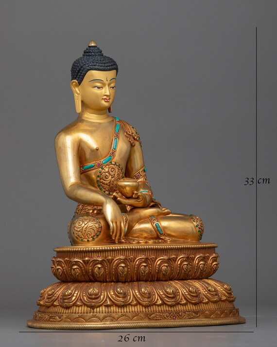 手彫りの三仏像セット｜24金メッキ、銅製 - Etsy 日本
