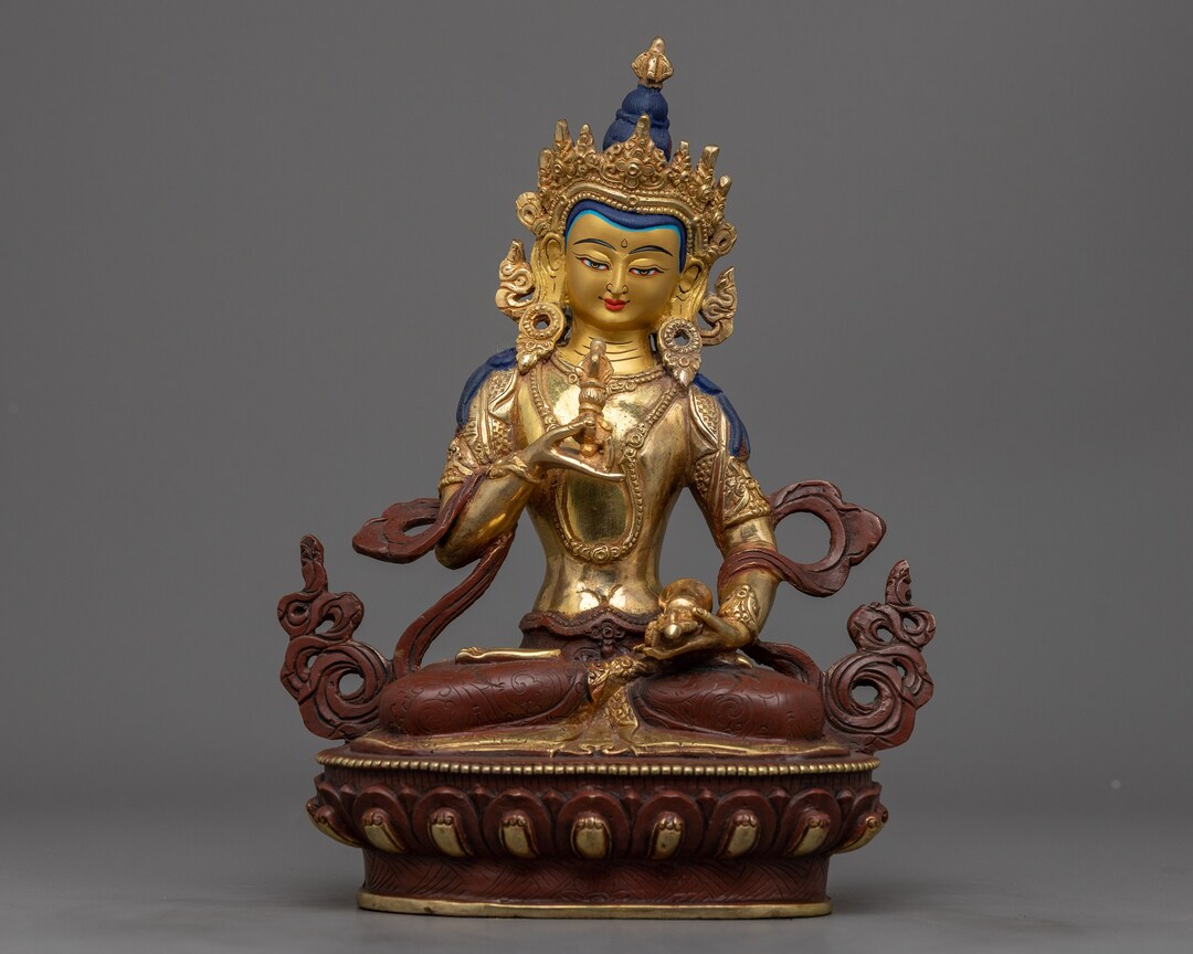9 Inch Vajrasattva Rupa | Tibetan Dorje Sempa Statue | Handmade in ...