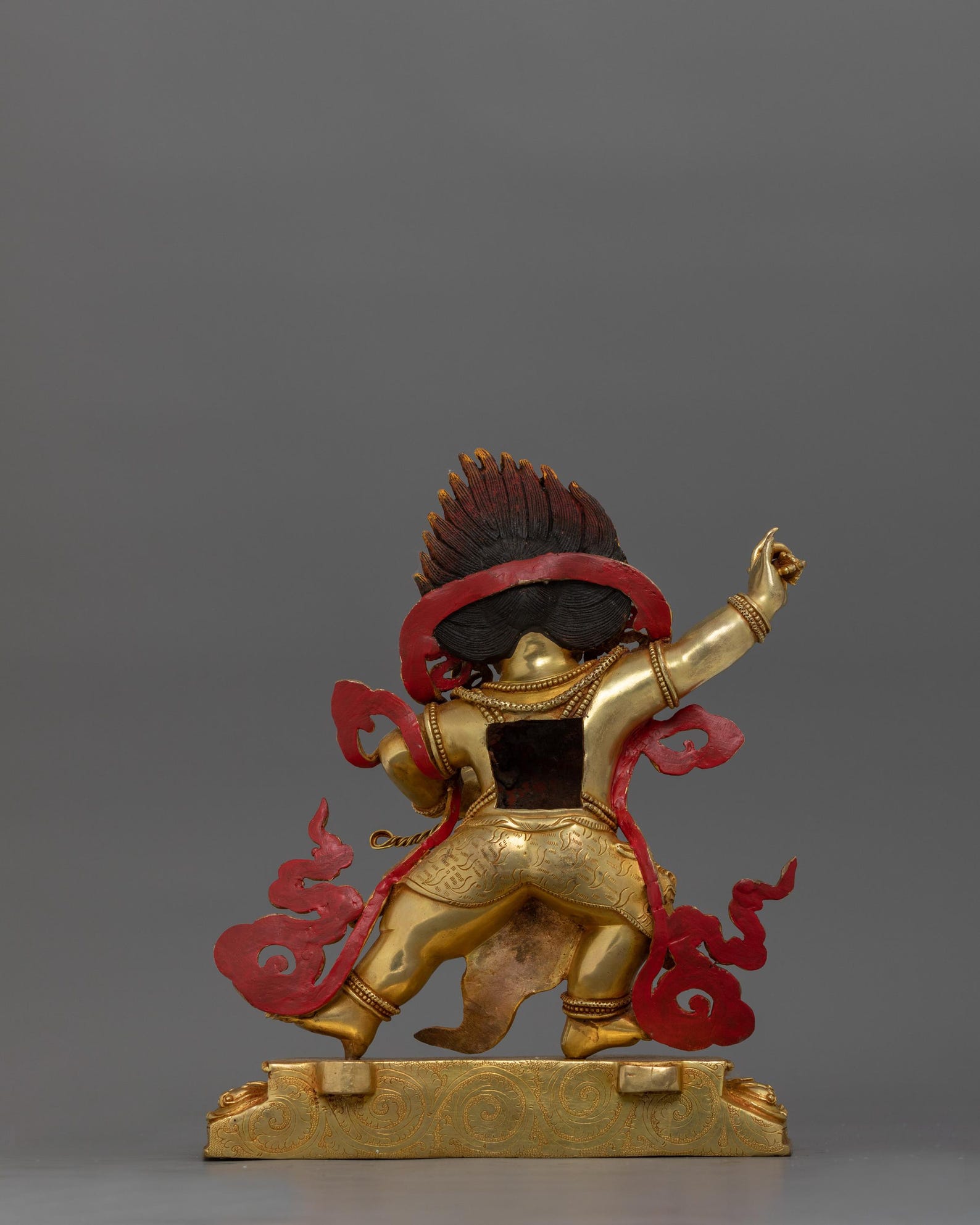 Protector Statues Vajrapani Shakyamuni’s Protector Statue | 16.5 Inch 24K Gold Gilded ...