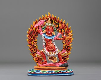 Ekajati Copper Statue | Nyingma Guardian and Fierce Protector of Buddhist Teachings | Handmade Himalayan Vajrayana Sacred Art
