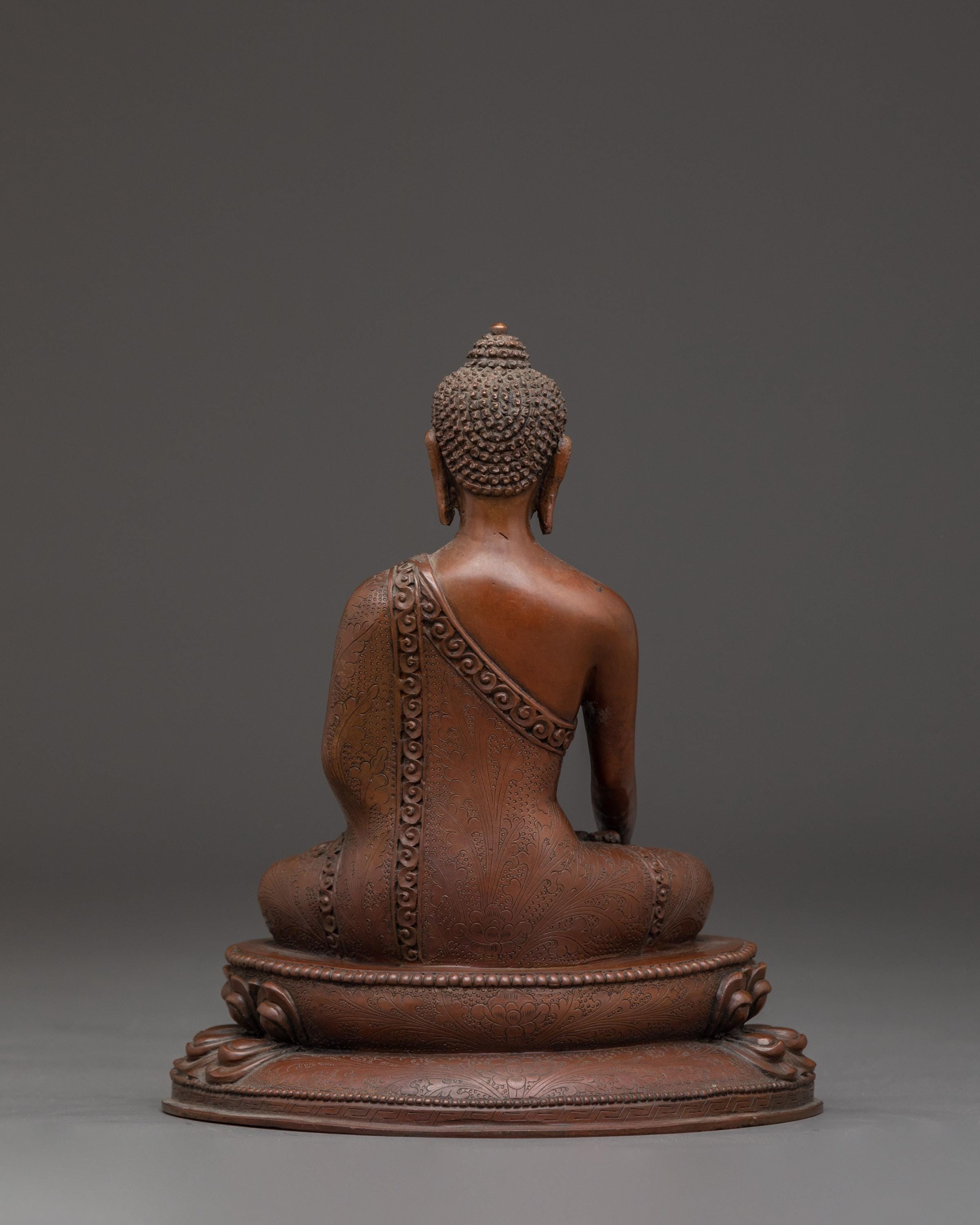 銅製釈迦牟尼仏 | 知恵と慈悲の象徴 | 本物のネパール職人技 | 伝統的