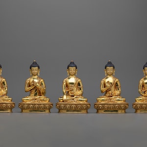 Five Tathagatas Statue | Symbol of Ultimate Enlightenment | Akshobhya | Ratnasambhava | Vairocana | Namo Amitābha | Amoghasiddhi Figurines