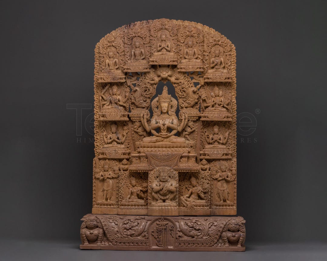 Namasangati Spiritual Statue With Wooden Body | Handcrafted Figure for ...