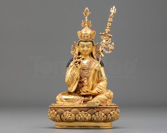 Guru Tsokye Dorje Statue | Lake Born Vajra Form of Padmasambhava | Himalayan Buddhist Sculpture for Devotional Altar and Meditation Shrine