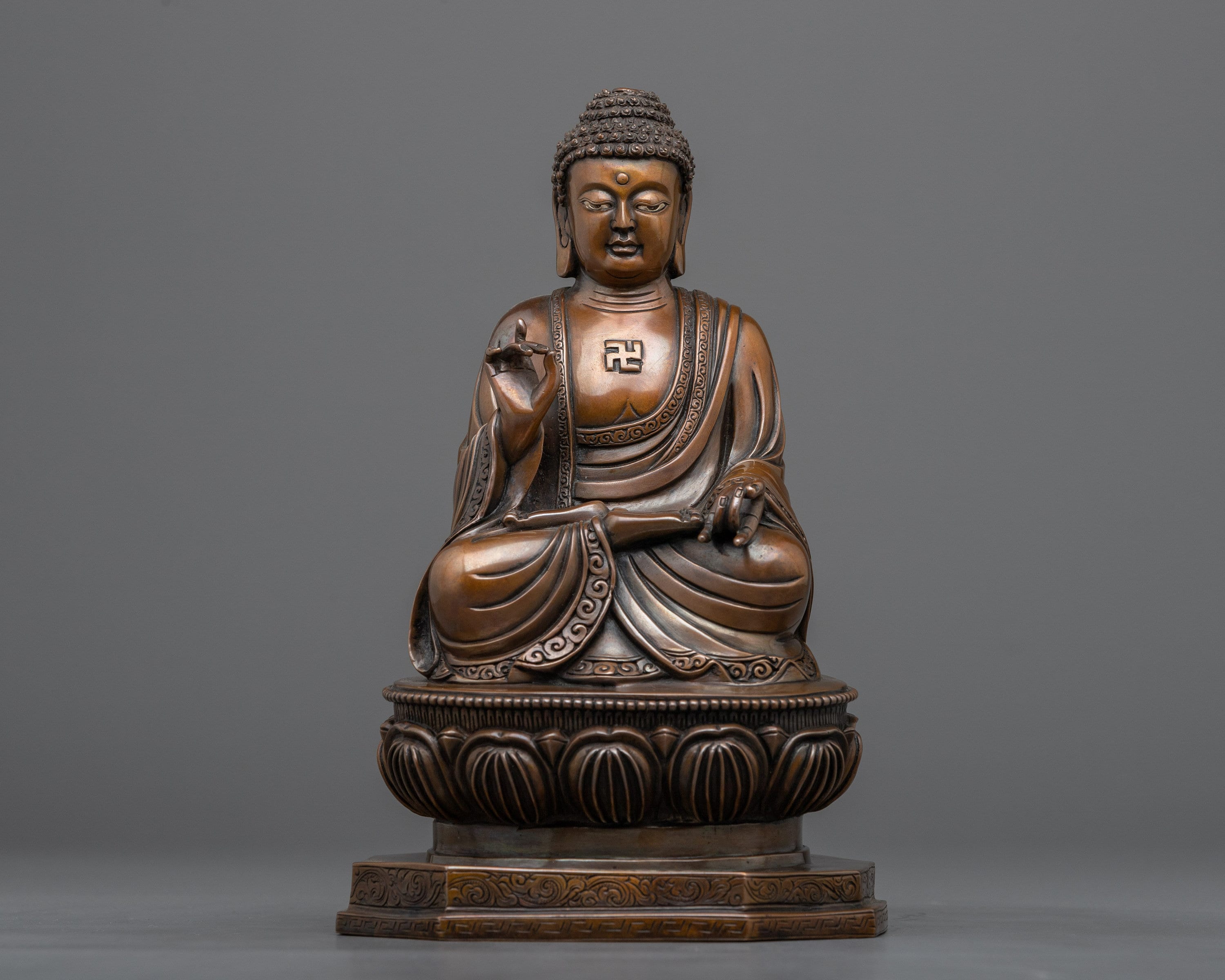 Shakyamuni Buddha Statue | Authentic Copper Hand-carved Buddhist