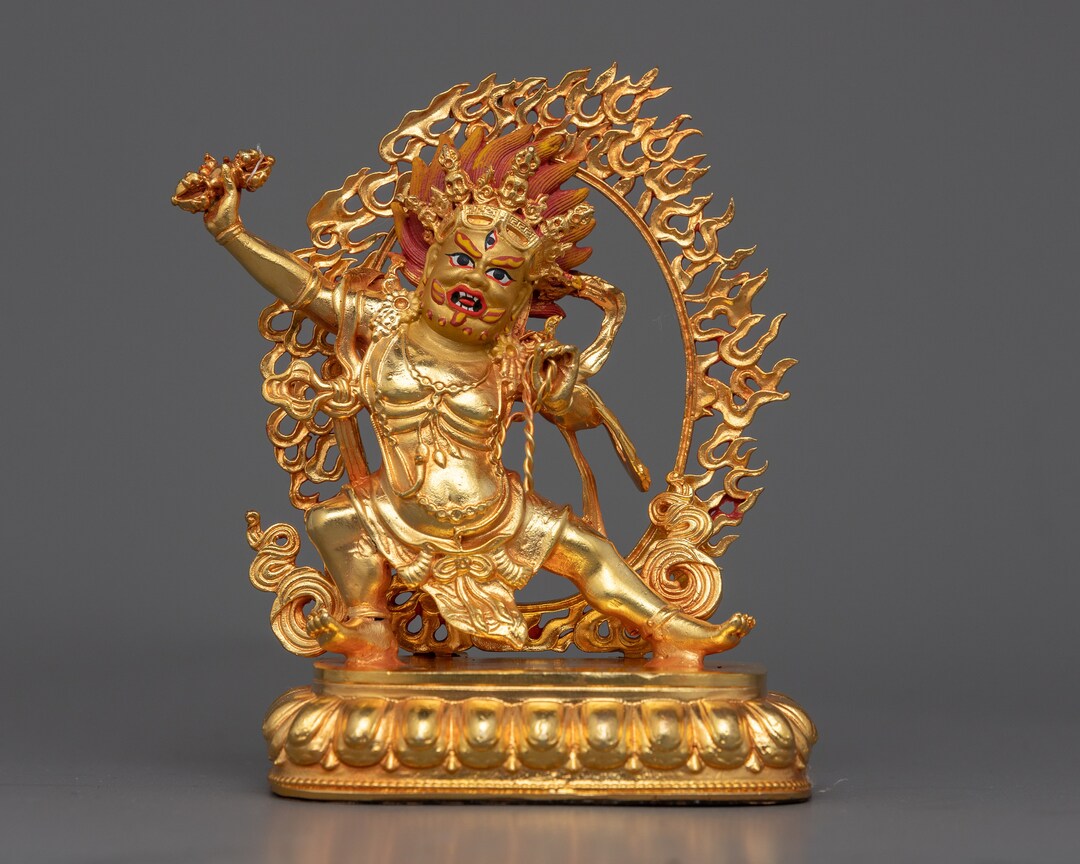 Machine Deity Small Vajrapani Statue | Body Molded by Machine Sculpture | Hand ...