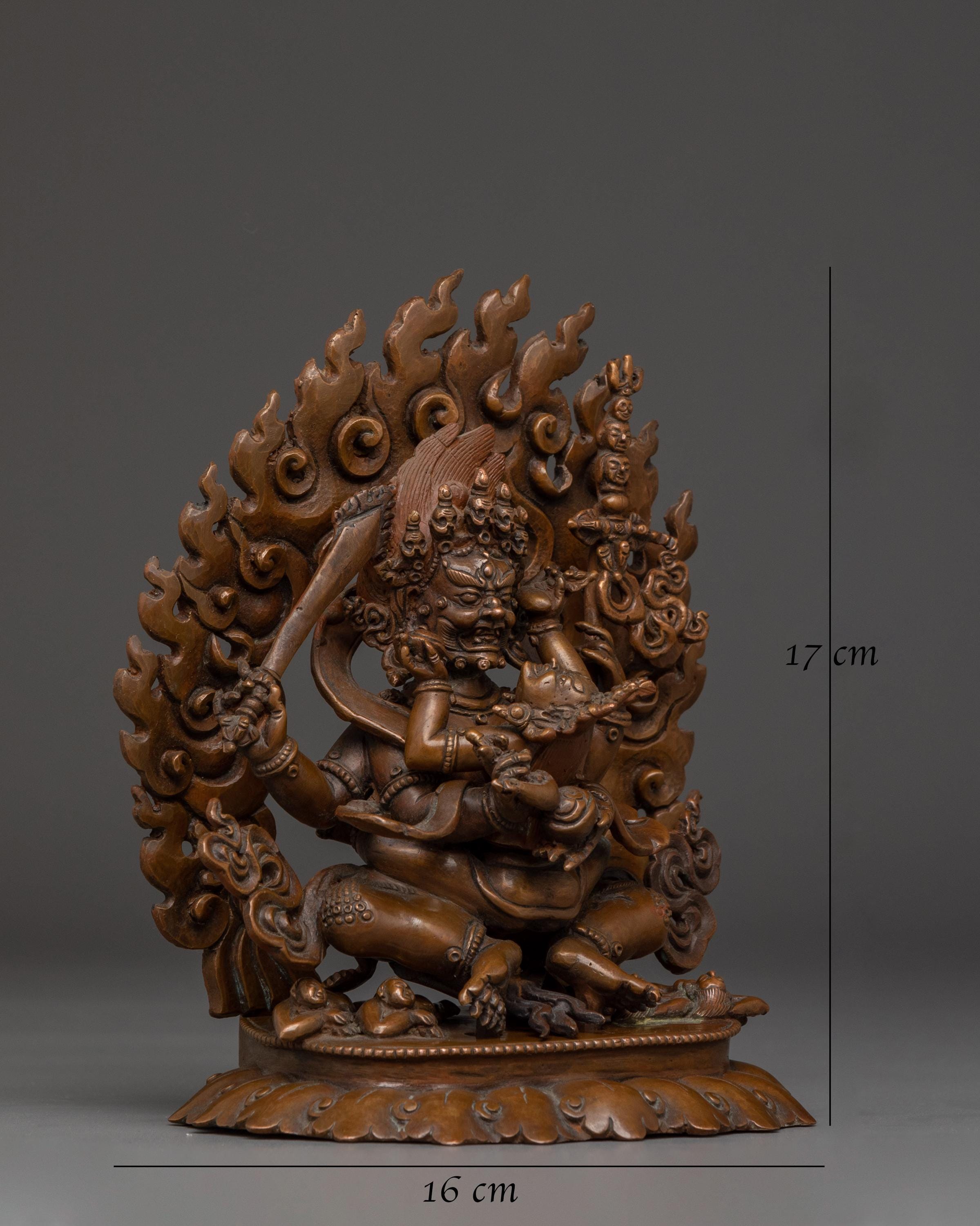 ヒマラヤの神、四本腕のマハーカーラ | 密教の法の守護神 | 法壇、神社