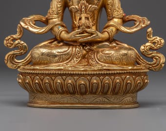 仏教美術　阿弥陀如来　銅製像 仏教美術 鎌倉時代 古銅 阿弥陀如来像 仏像 国宝-彫刻｜阿弥陀如来坐像