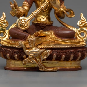 Soni Craft Handicraft Copper Maa Saraswati Statue main image 1
