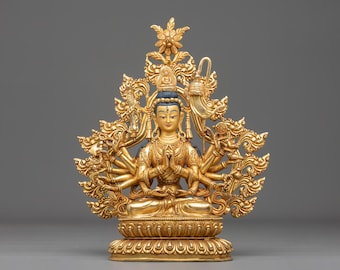 Cundi Buddhist Sculpture | Mother of Seven Million Buddhas | Himalayan Sacred Art for Devotional Altar and Meditation Shrine