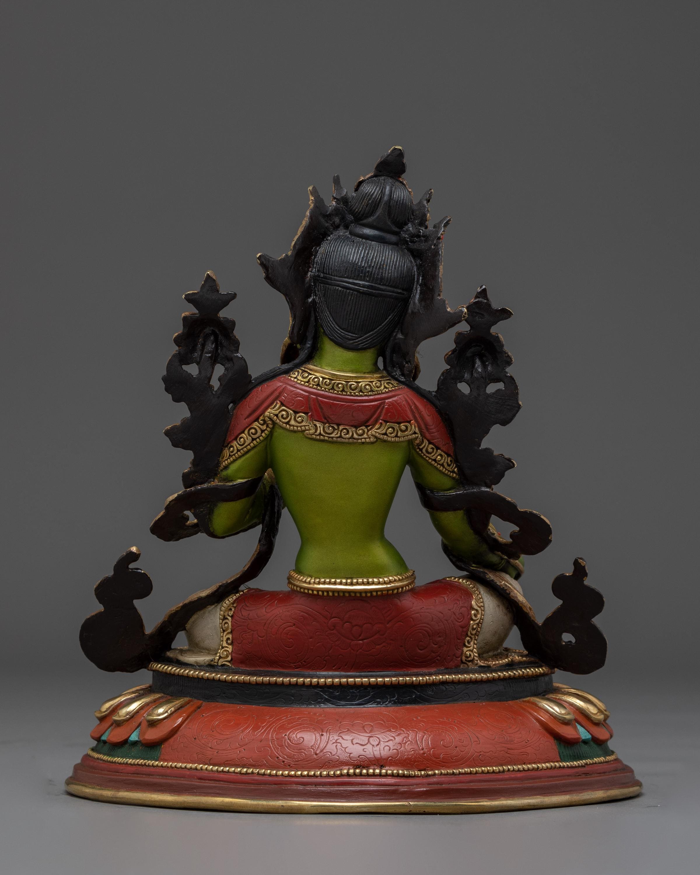 Green Tara, Compassion Deity Art | Himalayan Buddhist Art | Figurine ...