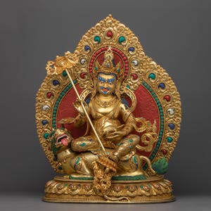 Handmade Namtoshe or Vaishravana Statue | The Lord of Wealth and Prosperity | 19.3 Inch Handmade Statue | The Buddhist counterpart of Kubera
