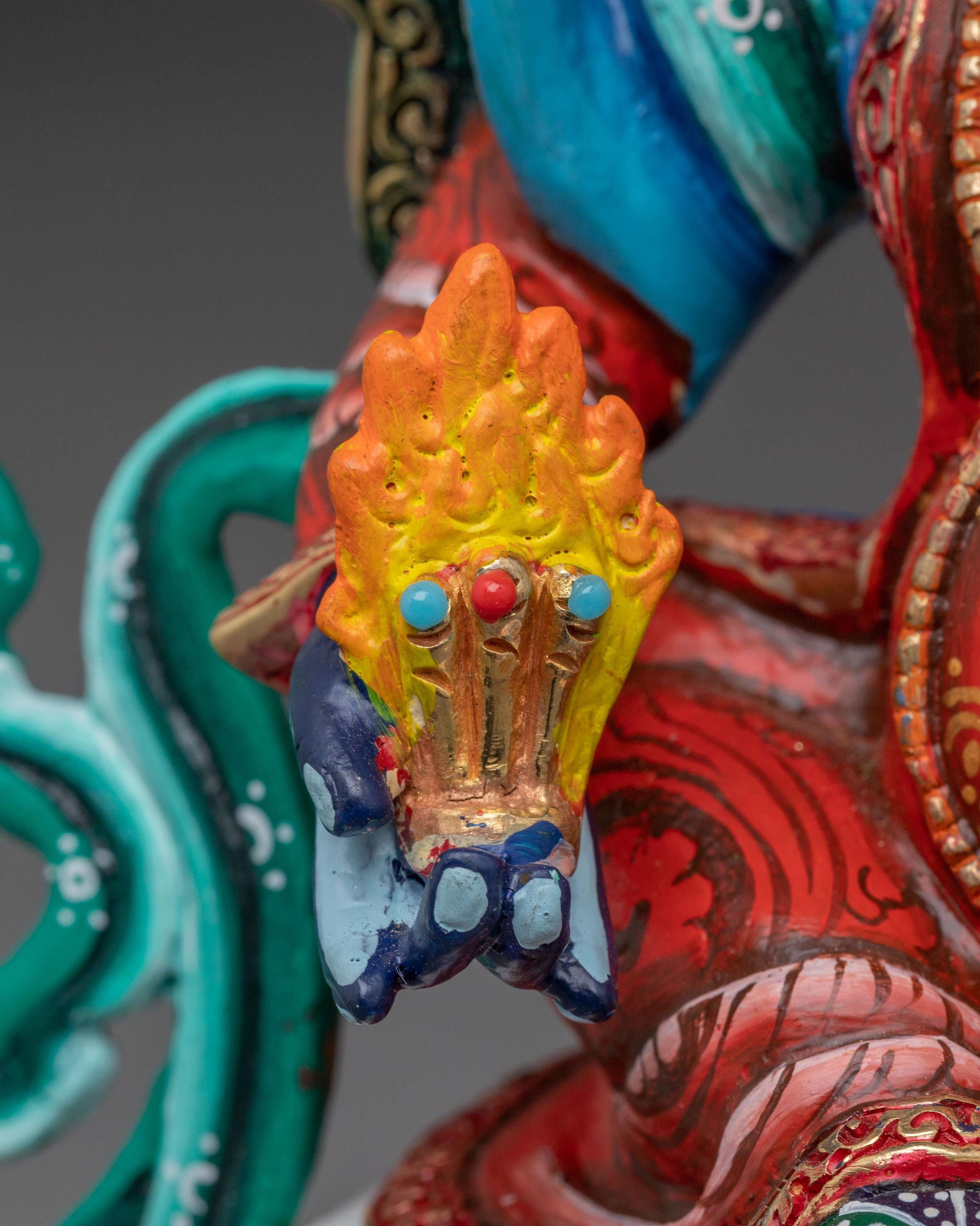 シャンロン・ドルジェ・ドゥドゥル像 - 金色銅製チベット仏教彫刻