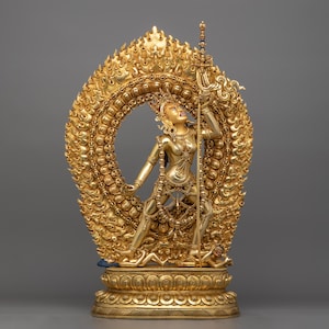 Tantric Goddess Vajrayogini Statue | The Powerful Divine Dakini |  Figurine for Home Decor | Sculpture Made In Nepal for Shrine, Altar Decor