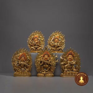 Mahakala Collection - Bernagchen, Shakya Mahakala, 6 Armed Mahakala, 4 Armed Mahakala, Ideal for Spiritual Home Decor, Shrine Enhancement
