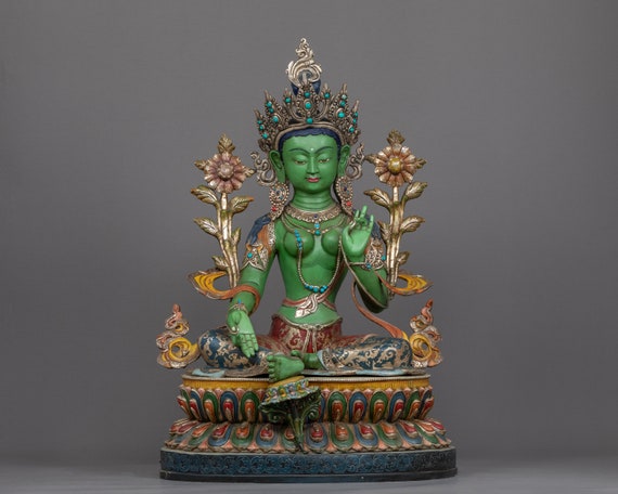 Beautiful Goddess Green Tara Statue Beautiful Goddess Green Tara Statue