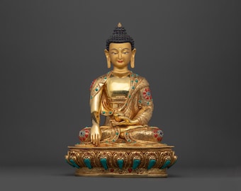 Serene Buddha Shakyamuni Statue To Enhance Your Home Decor | Founder of Buddhism | Siddhartha Gautama Buddha | Meditation Gifts | Nepal Art