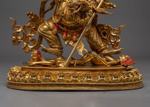 Traditional Chaturbhuja Mahakala Statue | Buddhist Guardian