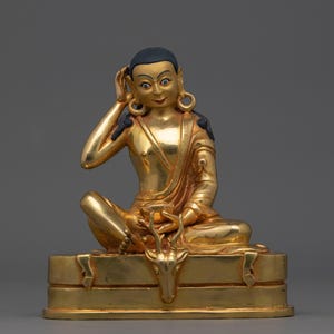 Tibetan Jetsun Milarepa Sculpture | The Revered Yogi and Sage in Buddhist Tradition | Perfect for Meditation Space and Spiritual Journey