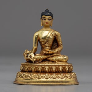 Discover a Pocket-Sized Haven of Healing with the Tiny Medicine Buddha Statue - Your Miniature Beacon of Serenity and Wellness - Sacred Art