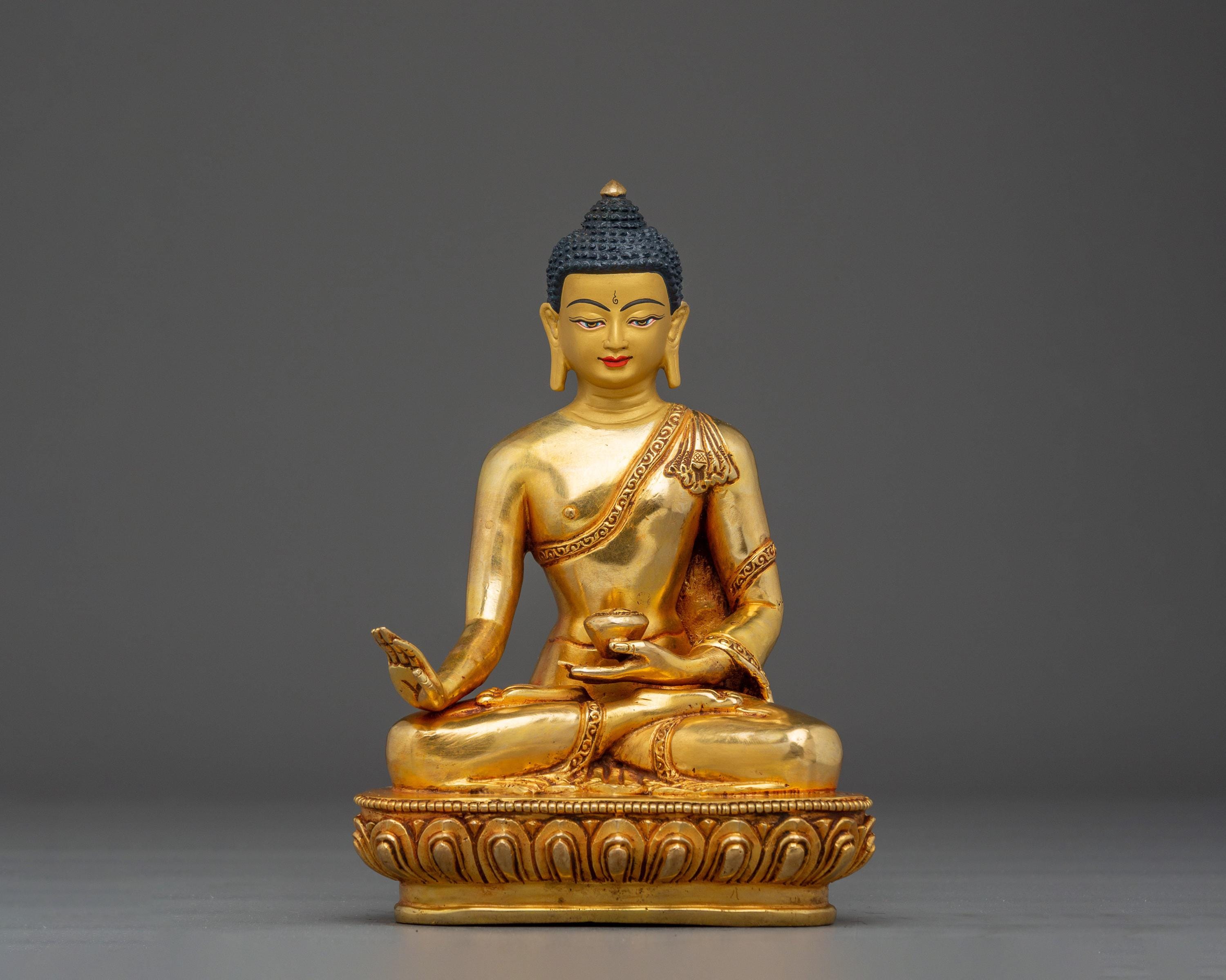 Suparakirtita Namashri Buddha Statue | 24K Gold Gilded Copper