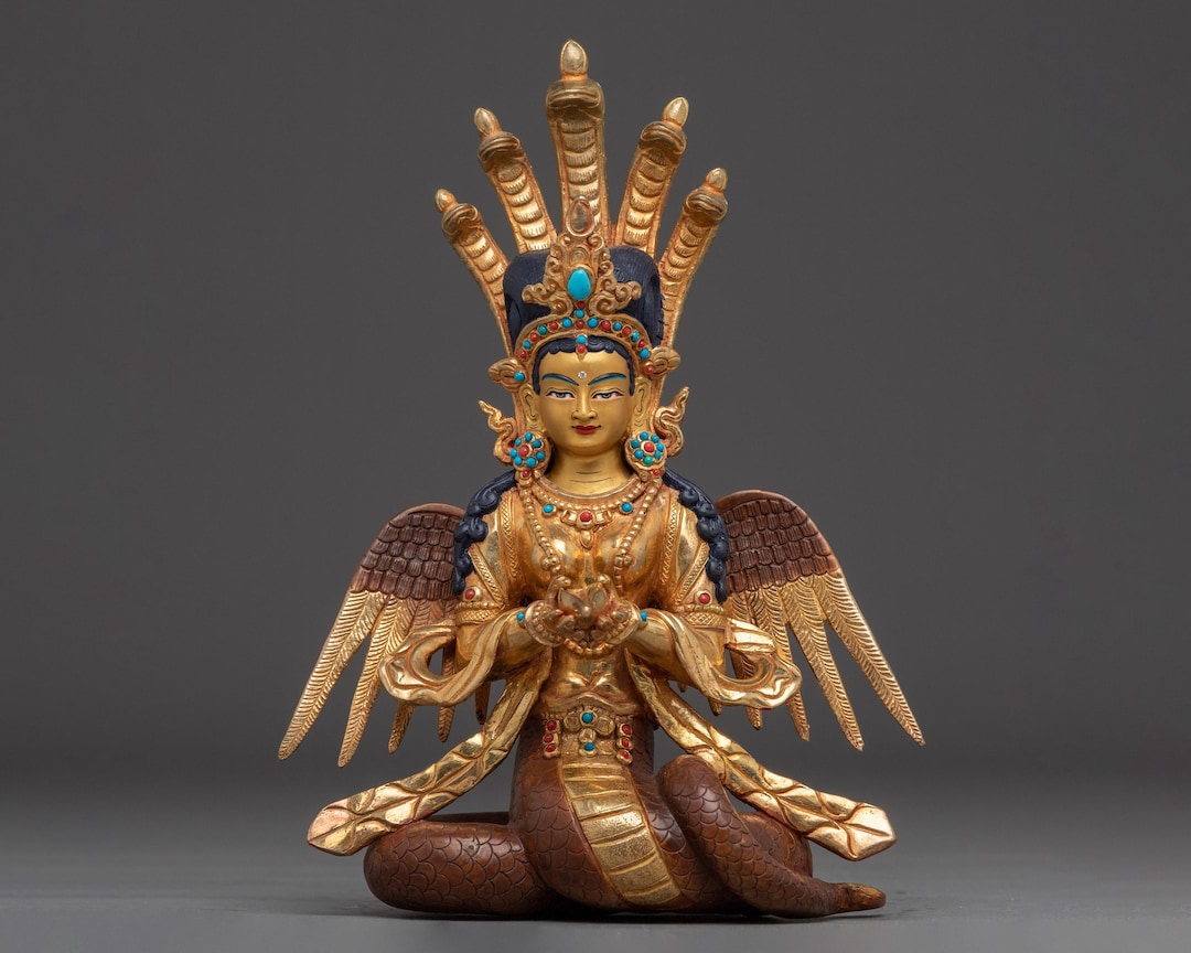 Himalayan Sculpture of Nagakanya | Sacred Guardian of Lower Realms ...