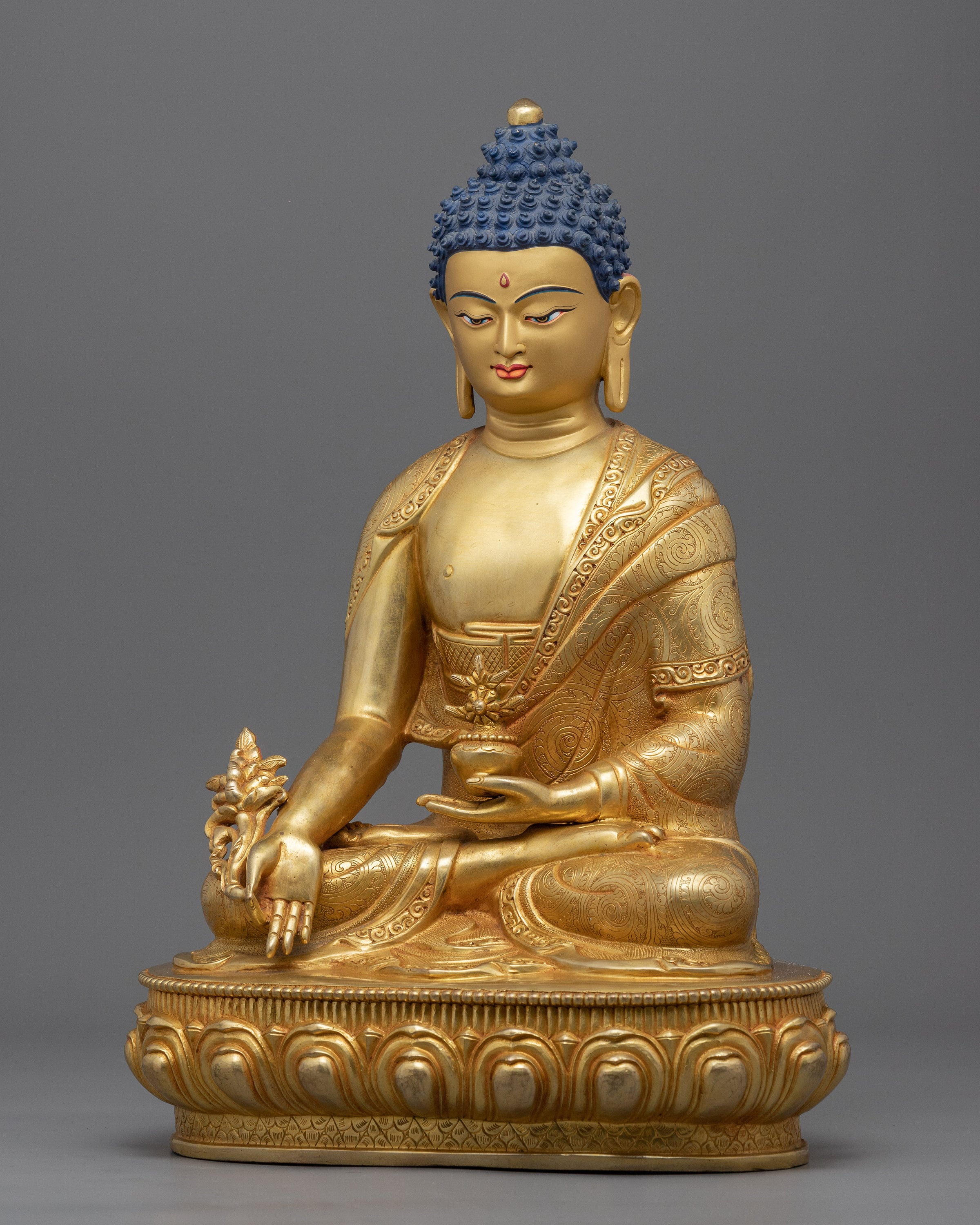 仏教美術 古黄銅/白銅 薬師如来像 仏像