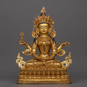 Prajnaparamita A Estatueta da Deusa da Sabedoria | Escultura Budista Feita à Mão da Mãe de Todos os Budas | Prajnaparamita Devi | Obra de Arte Sagrada