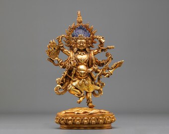 Uchusma Buddhist Sculpture | Wrathful Deity of Purification | Himalayan Sacred Art for Devotional Altar and Meditation Shrine