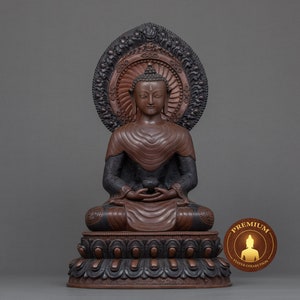 Amitabha Buddha Statue | Original Handmade Buddhist Sculpture | Infinite Light Amitabha Buddha Figurine | Bronze Statues Artwork of Nepal