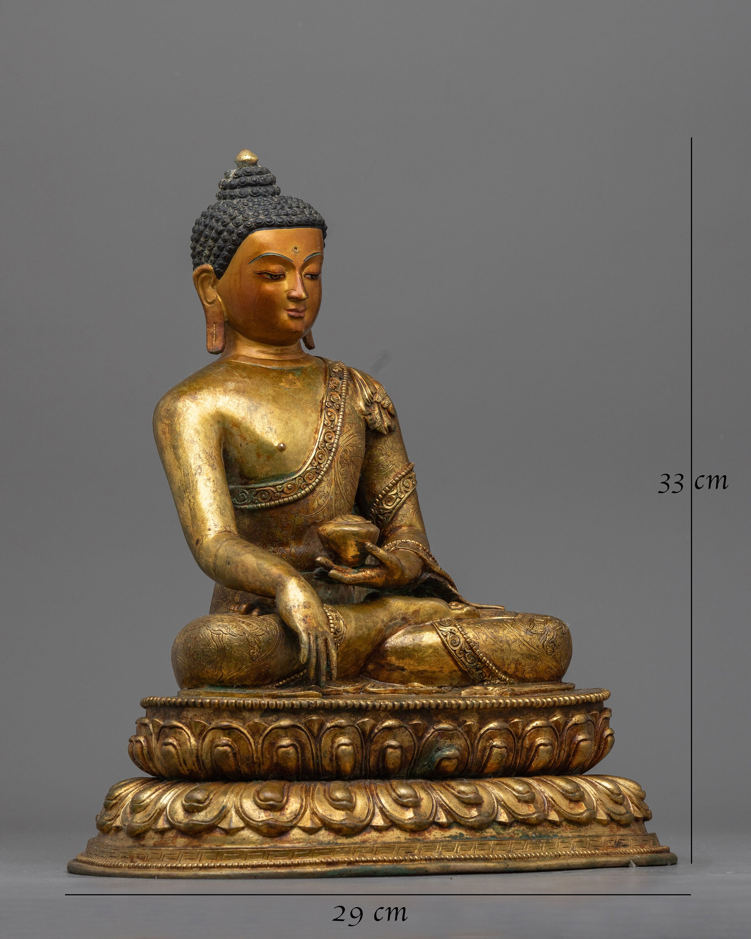 Shakyamuni Buddha Antique Figurine | Timeless Elegance and
