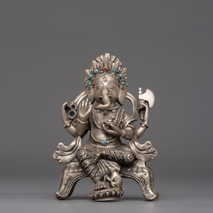Ganesh Hindu Deity of New Beginnings, intellect, and Success Statue | Symbolizes the Power to Overcome Challenges & Inspire Spiritual Growth