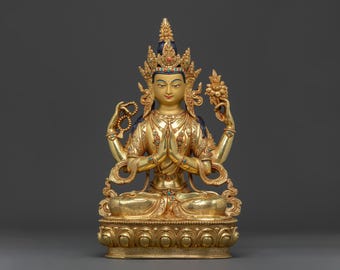 Chenrezig Statue: Compassion Figurine for Altar Home Decor | Enlightenment Gift