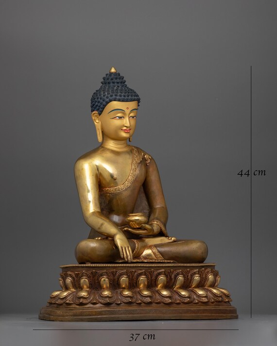 サキャムニ ブッダ 神社用のディヤーニ・ブッダ・シャキャムニ |荘厳な悟りの像 |仏壇の