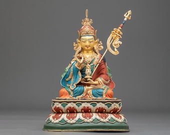 Guru Tsokye Dorje Statue | Lake-Born Form of Padmasambhava and Vajrayana Master | Handmade Himalayan Buddhist Shrine Art