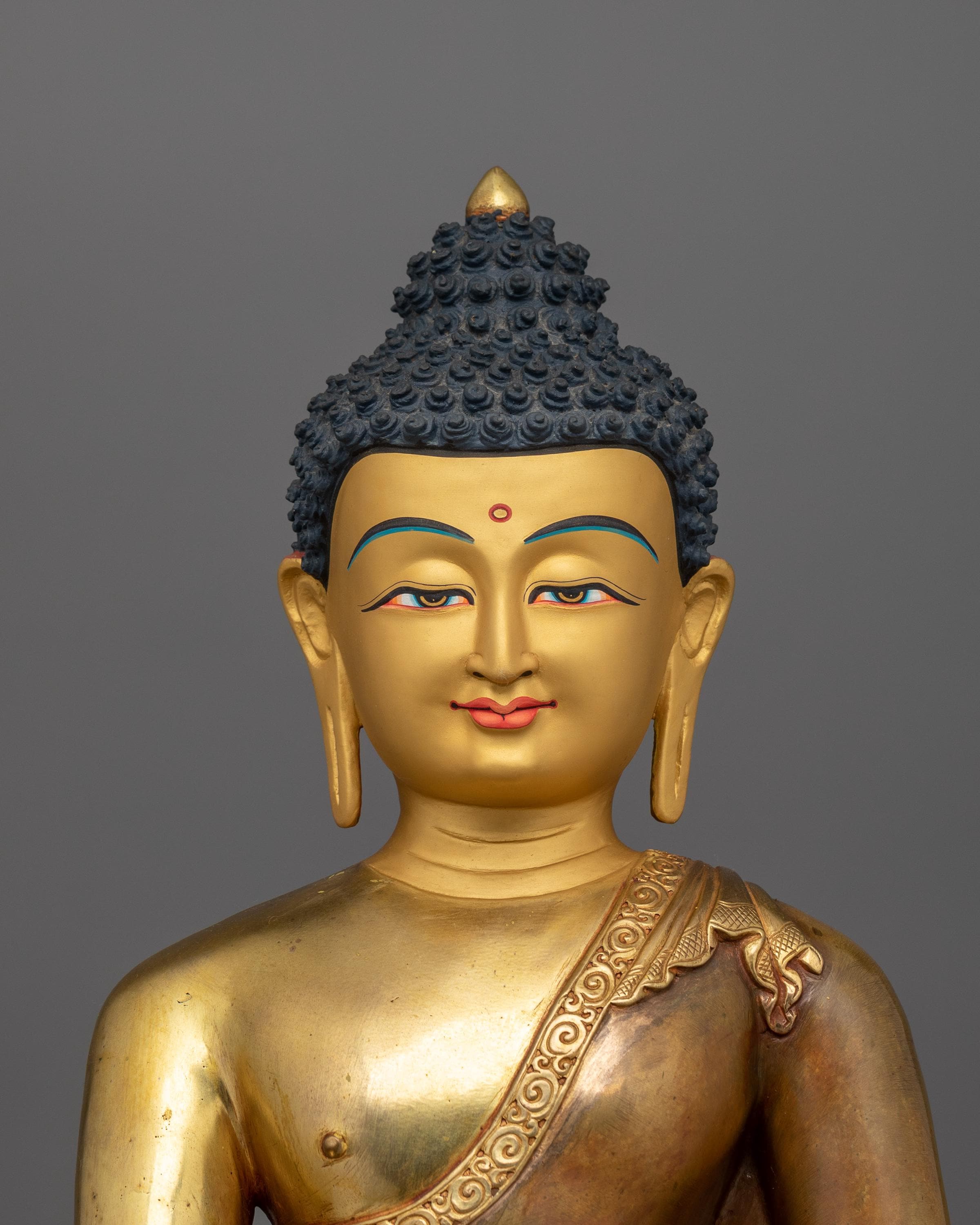 神社用のディヤーニ・ブッダ・シャキャムニ |荘厳な悟りの像 |仏壇の