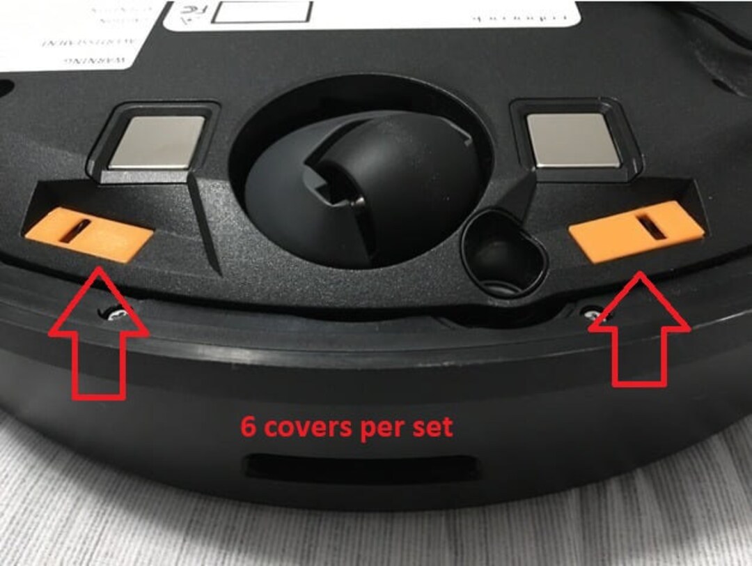 CLIFF SENSOR Cover for the Roborock S7 and S7maxv Black Carpet