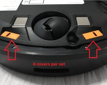 CLIFF SENSOR cover for the Roborock S7 and S7MaxV - black carpet troubleshooting - Set of six