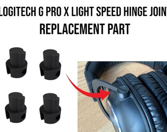 Zapasowe plastikowe zawiasy do zestawu słuchawkowego Logitech G Pro X | Zestaw 4 sztuk | Naprawa zestawu słuchawkowego
