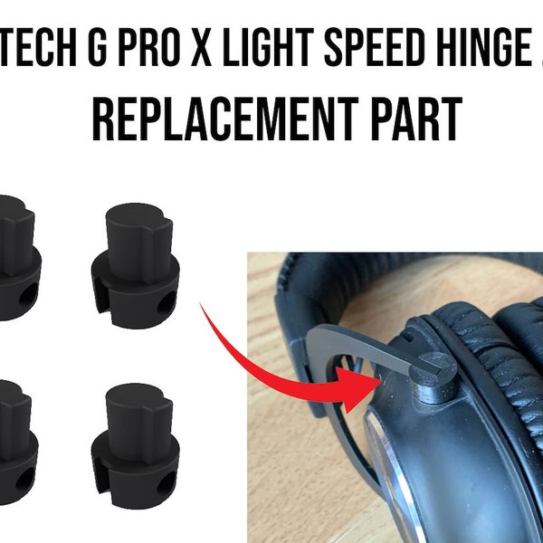 Logitech Headset G Pro X Charnières en plastique de rechange | Ensemble de 4 pièces | Réparation de casque